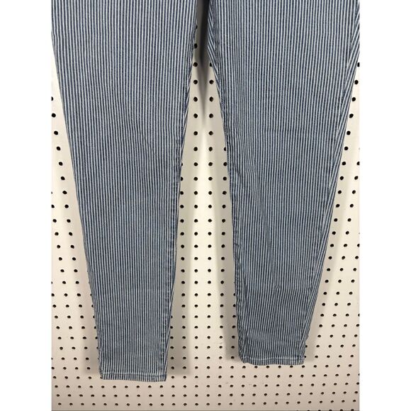 Madewell mid rise 9” skinny railroad stripe jeans size 29 - Picture 3 of 14